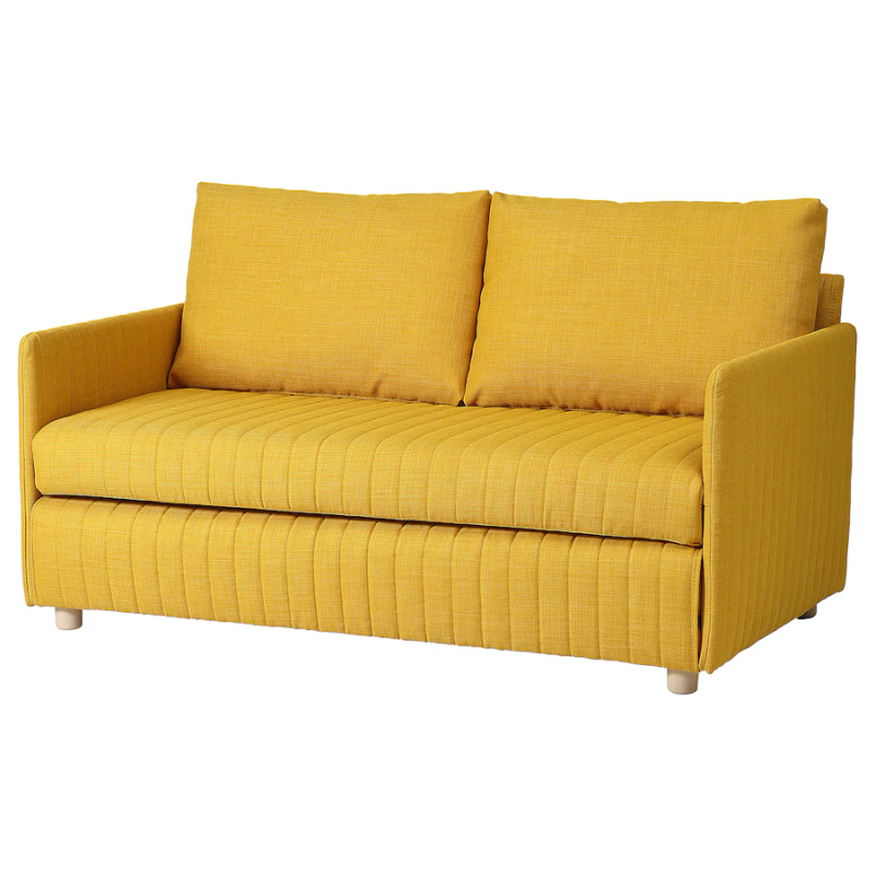 FRIDHULT Sleeper sofa, Skiftebo yellow